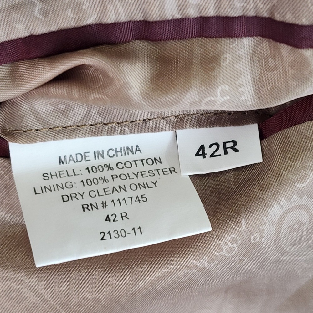 Alan Flusser Corduroy Blazer Mens 42R Tan Academic Sport Coat Luxury Preppy - Picture 8 of 13
